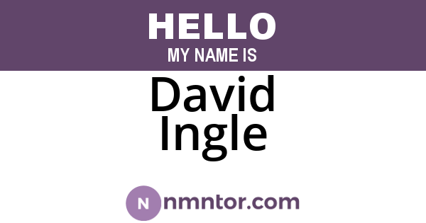 David Ingle