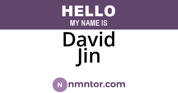 David Jin