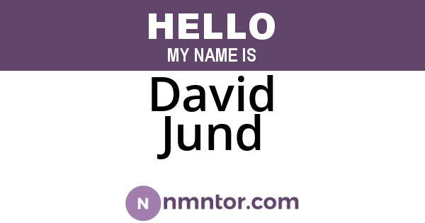 David Jund