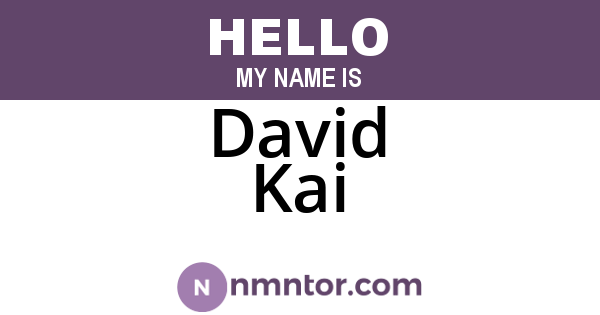 David Kai