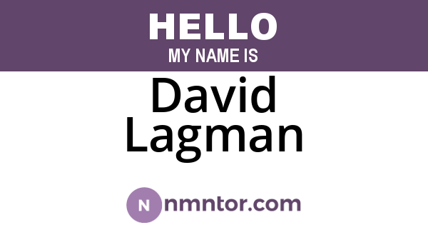 David Lagman