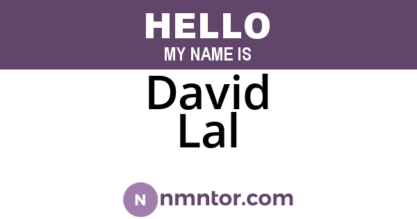 David Lal
