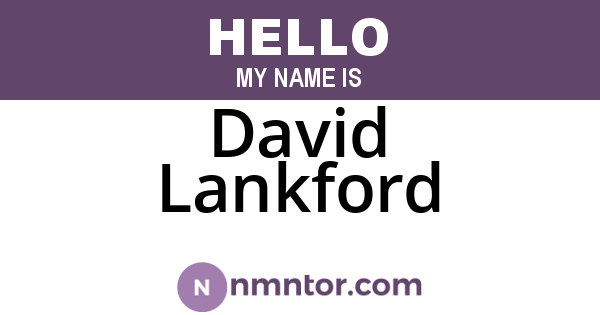 David Lankford
