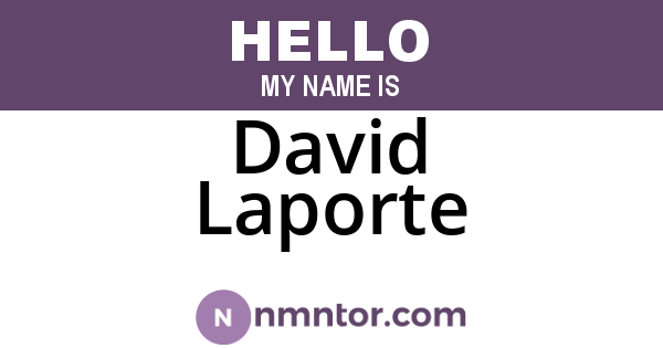 David Laporte