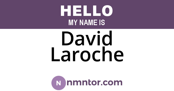 David Laroche