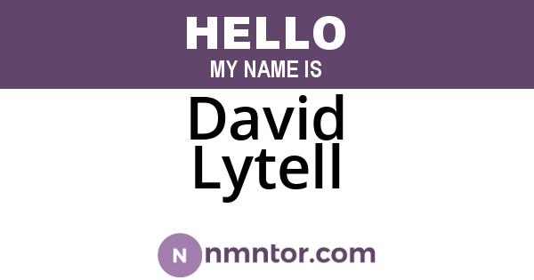 David Lytell