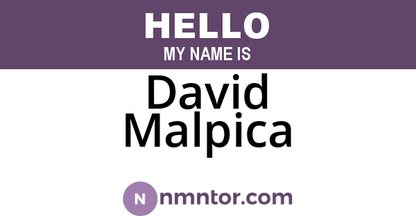 David Malpica
