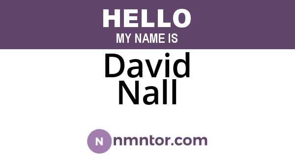 David Nall