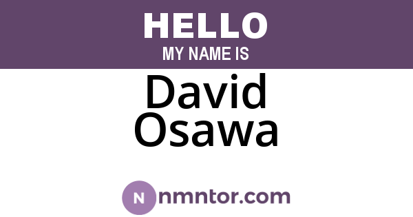 David Osawa