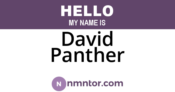 David Panther
