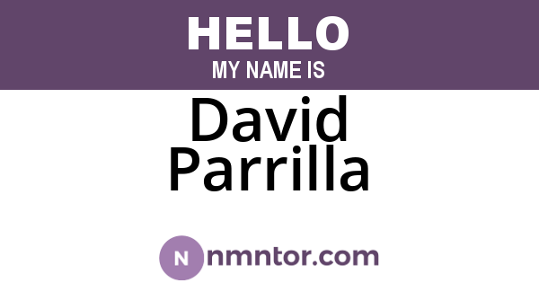 David Parrilla