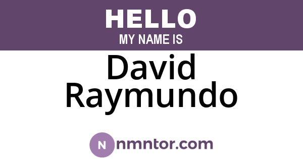 David Raymundo