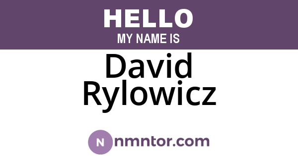 David Rylowicz