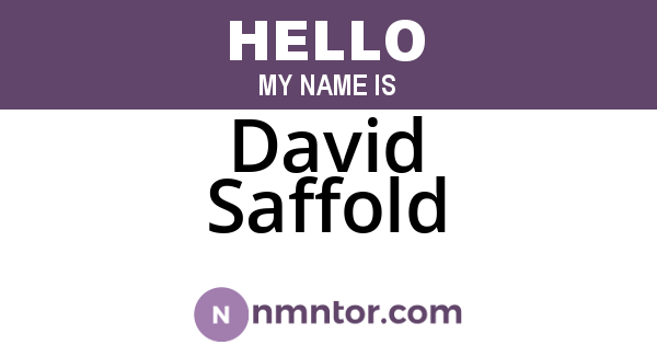 David Saffold
