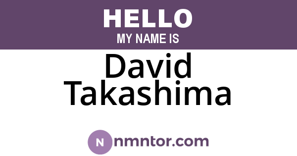 David Takashima