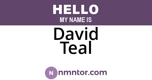 David Teal