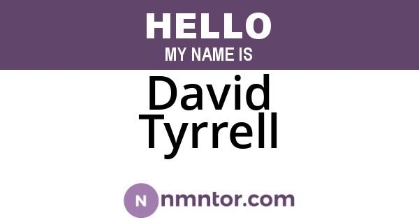 David Tyrrell