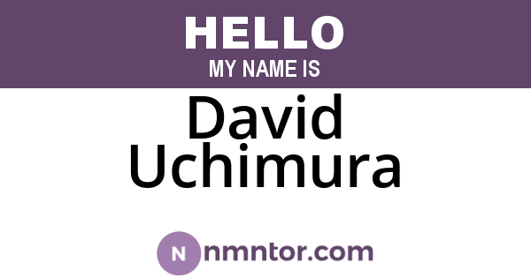 David Uchimura