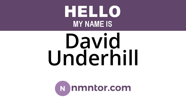 David Underhill
