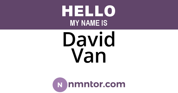 David Van