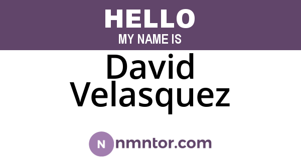 David Velasquez