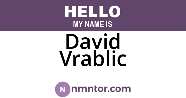 David Vrablic