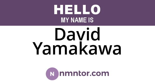 David Yamakawa