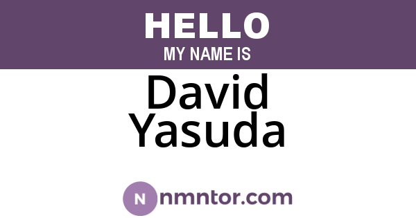 David Yasuda