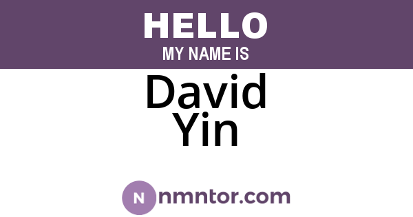 David Yin