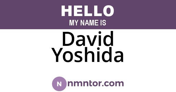 David Yoshida