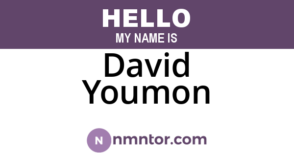 David Youmon