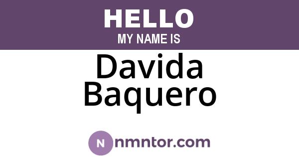 Davida Baquero