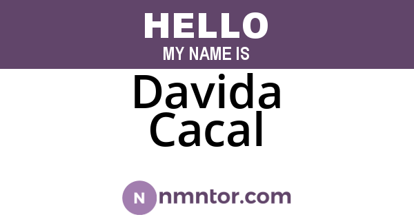 Davida Cacal