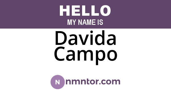 Davida Campo