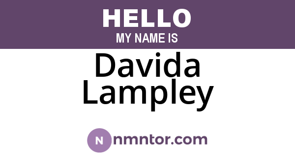 Davida Lampley