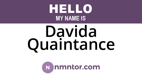 Davida Quaintance