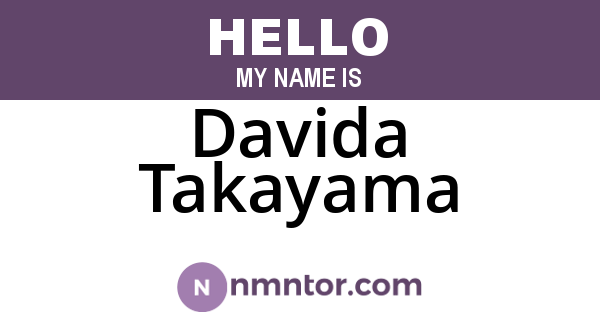 Davida Takayama