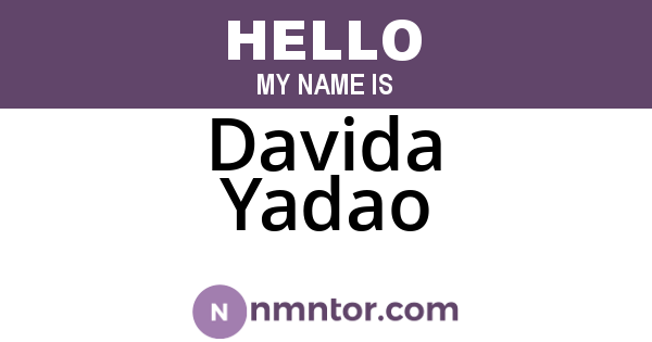 Davida Yadao