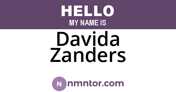 Davida Zanders