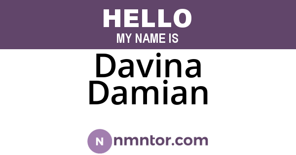 Davina Damian