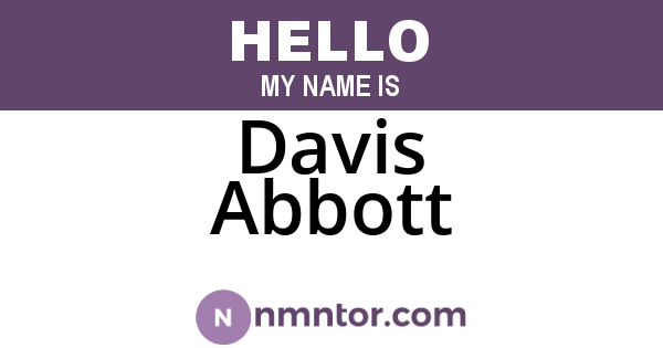 Davis Abbott