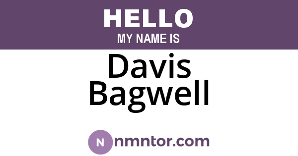 Davis Bagwell