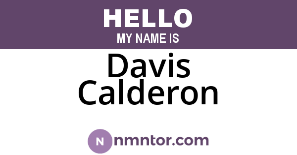 Davis Calderon