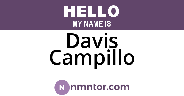 Davis Campillo