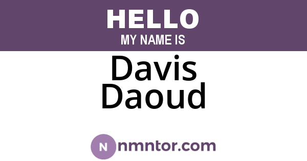 Davis Daoud