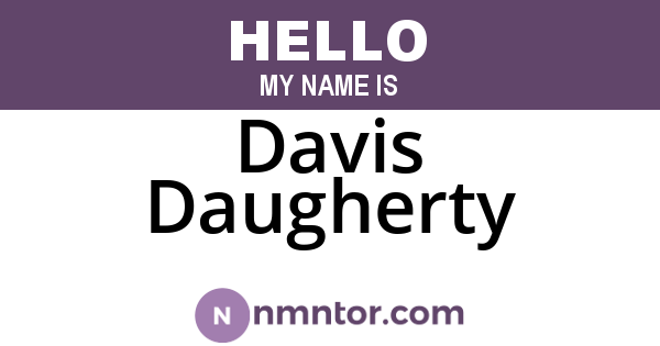 Davis Daugherty