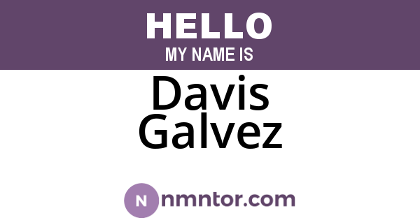 Davis Galvez