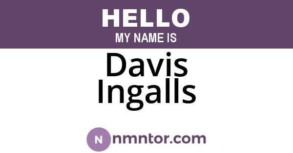 Davis Ingalls