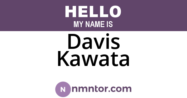 Davis Kawata