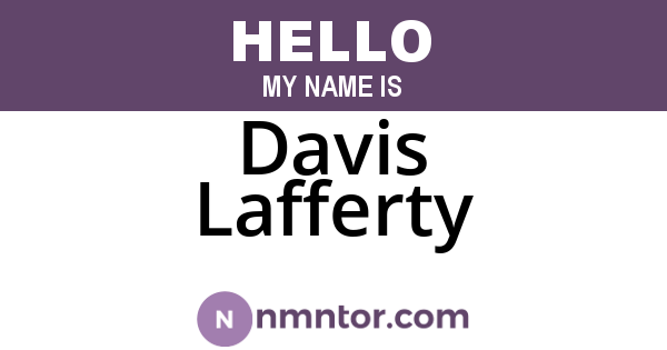 Davis Lafferty